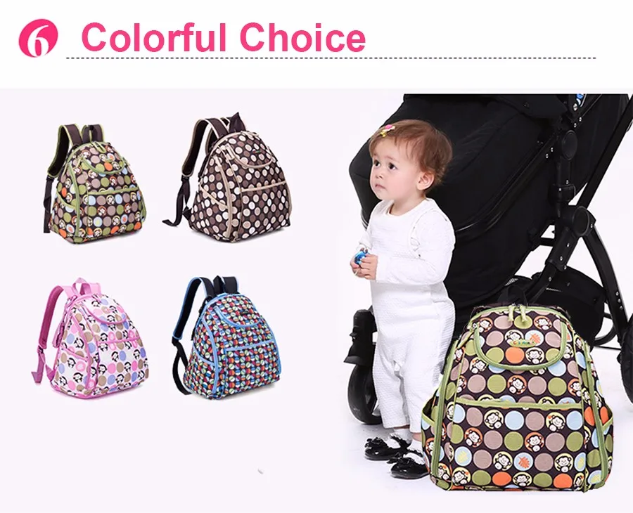 Precio COLORLAND-mochilas Elegantes De Gran Capacidad Para Pañales De Bebé, Bolsos Con Cambiador De Estera, Bolsa De Pañal Multifuncional Para Mamá, Novedad