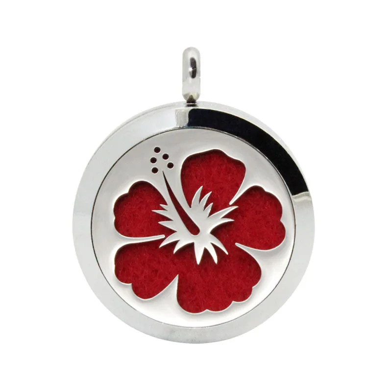 

Blooming Flowers 316L Stainless Steel Aromatherapy Pendant Essential Oil Diffuser Necklace Perfume Locket Jewelry