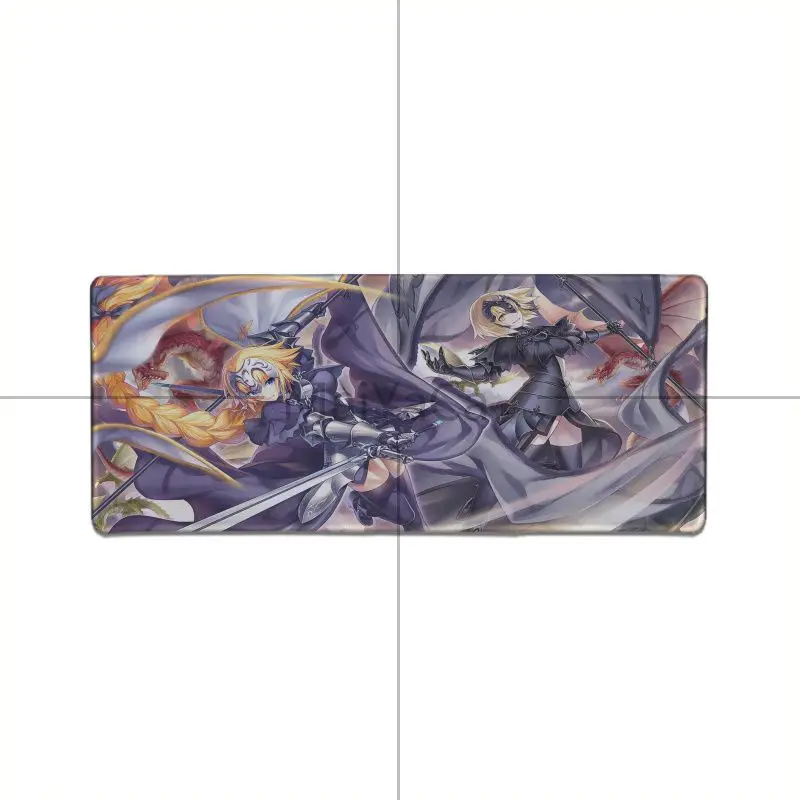 MaiYaCa fate ruler grand order, серия jeanne d'arc, коврик для мыши, игровые коврики для геймеров, с рисунком аниме, большой игровой коврик для мыши - Цвет: Lock Edge 30x80cm