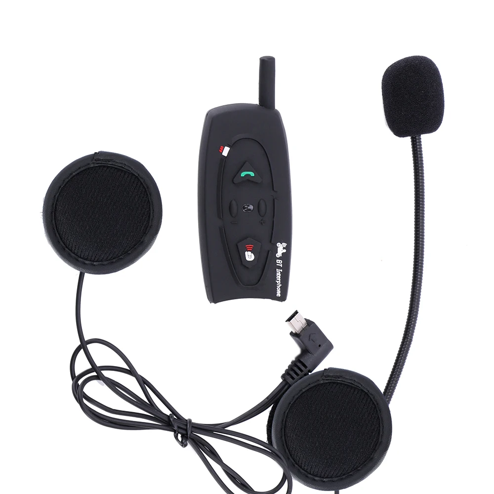 2 шт мото rcycle шлем bluetooth гарнитура для внутренней связи набор bt переговорные 500 м V2