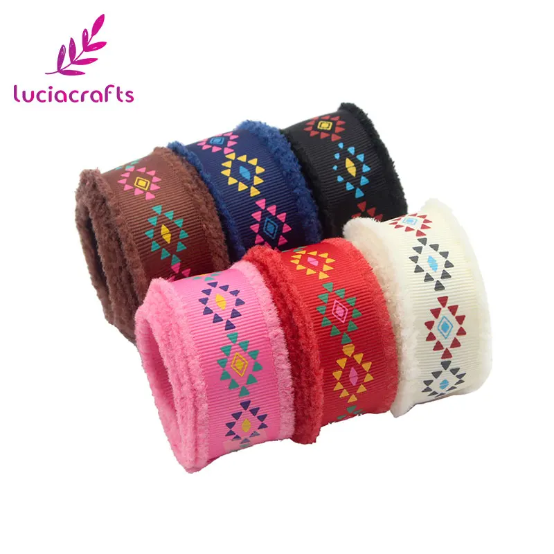 Mix color 6y Lucia crafts 25 мм 5 ярдов/6 ярдов корсажная печатная лента в этническом стиле с бахромой DIY швейная отделка одежды подарочные аксессуары S0607 - Цвет: Mix color 6y