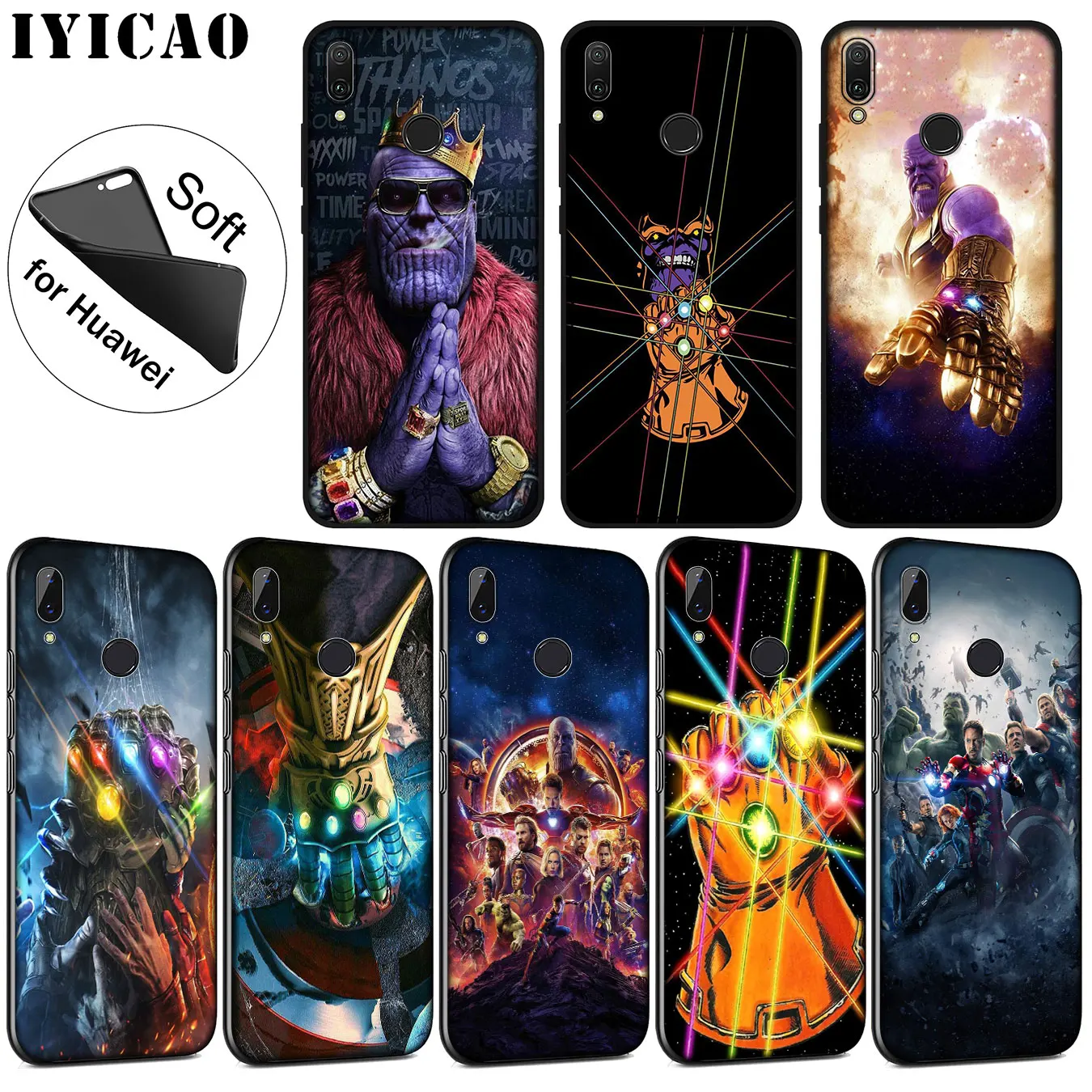 Deadpool The Avengers Thanos Marvel Endgame Soft Silicone Case for Huawei P30 P20 Pro P10 P9 Lite Mini 2017 2016 P Smart Z 2019 |