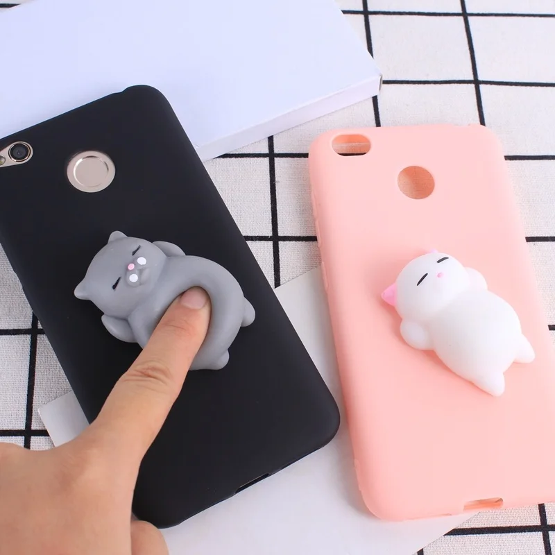 Cases For Xiaomi Redmi 4X Note 4 4A 4pro 3D Claw Funny Squeeze Squishy Elastic Marshmallow Soft Silicon Phone Case |
