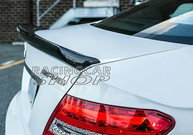 V стиль настоящий багажник из углеродного волокна спойлер крыло губы подходит