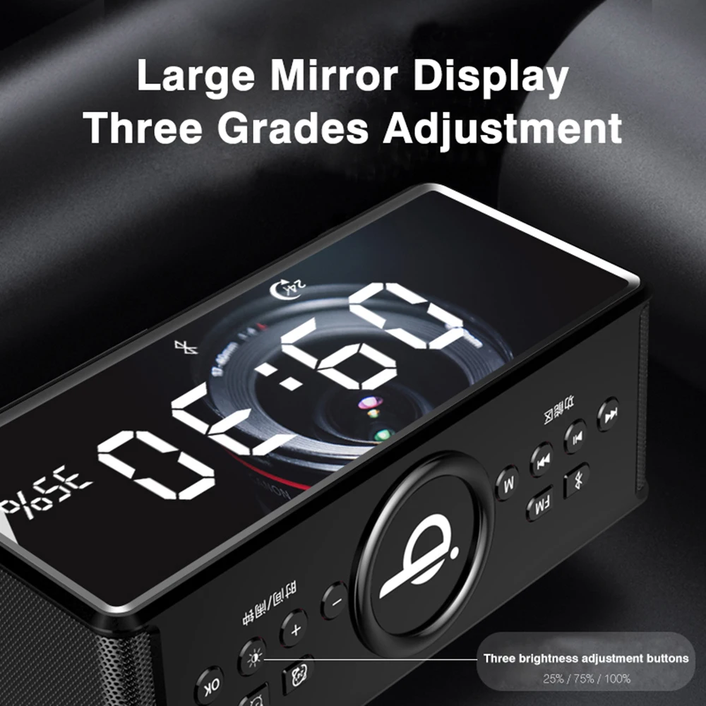 Портативный беспроводной динамик Bluetooth Беспроводное зарядное устройство для