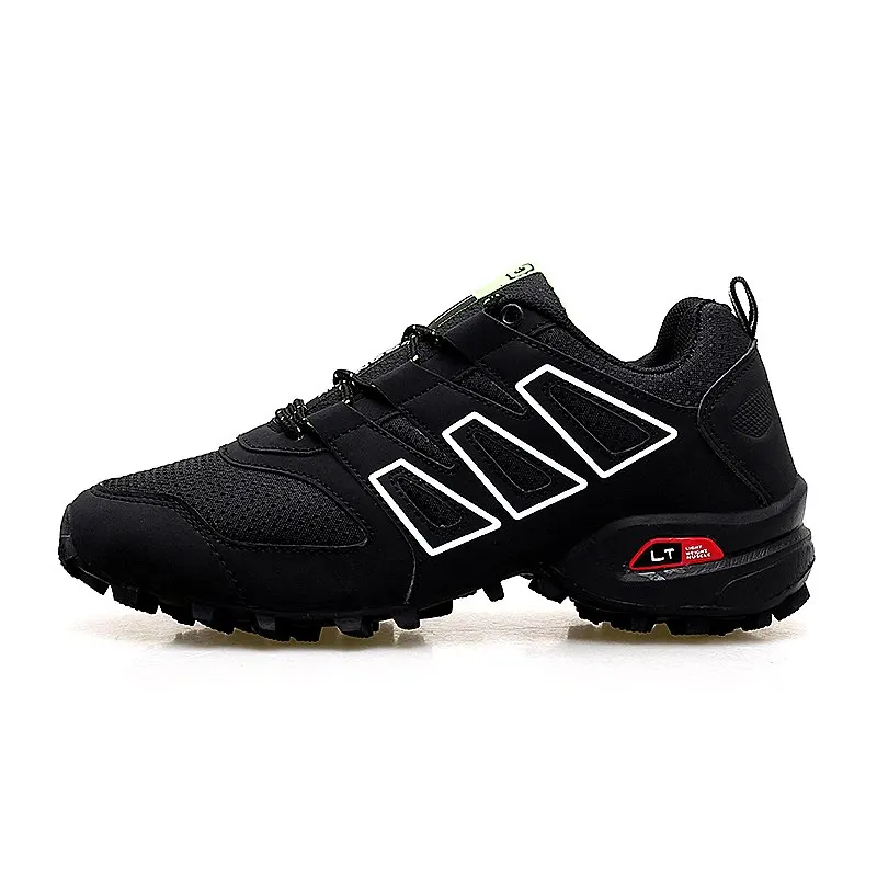 Черный Breathable Shoes Men Lace-up Mesh Sneakers Summer New Casual Shoes Man Plus Size 39-46 Trainers Male Slip-On Outdoor Footwear - Цвет: Черный