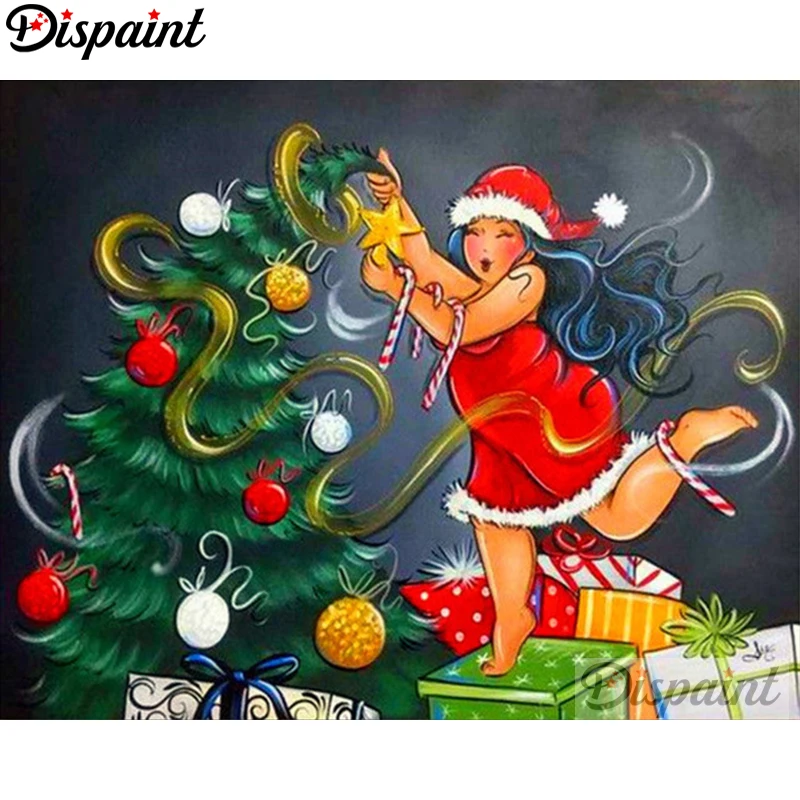 

Dispaint Full Square/Round Drill 5D DIY Diamond Painting "Cartoon beauty" 3D Embroidery Cross Stitch Home Decor Gift A06072
