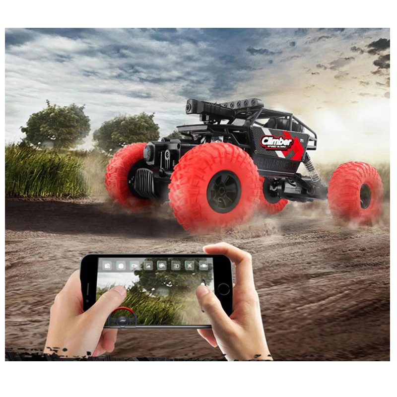 Jjrc Q45 RC автомобилей 1:18 Wi Fi FPV системы 2.4 г 4WD внедорожных восхождение автомобиль RTR