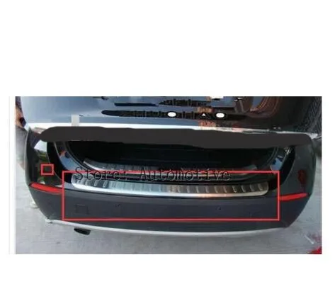 Car auto accessories rear bumper plate rear bumper protector sill for bmw x1 e84 2010 2011 2012 stainless steel 1pc per set