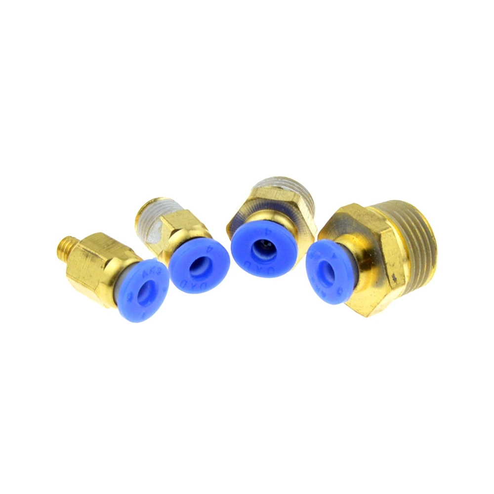 Пневматический шланг диаметром 4 мм M5 1/8 &quot1/4&quot 3/8 &quotдюйма BSPT PT прямой