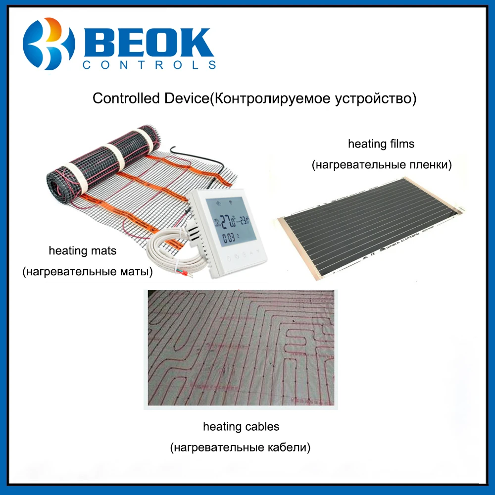 Beok TDS21 wifi-EP wifi функция термостат белый задний светильник умный регулятор температуры