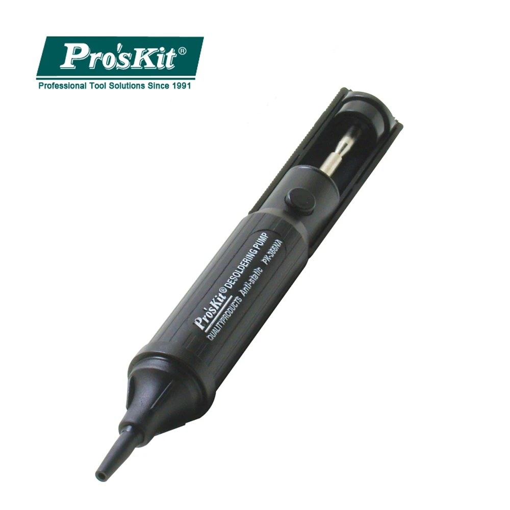 8PK-366NA Pro'skit высокое всасывание антистатические 2 кольца герметичный всасывающий оловянный пистолет отпаивающий насос оловянный припой насос сварочный инструмент