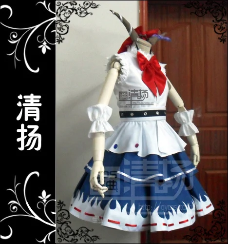 Костюм для косплея Touhou Project Ibuki Suika с аксессуаром волос 11 |