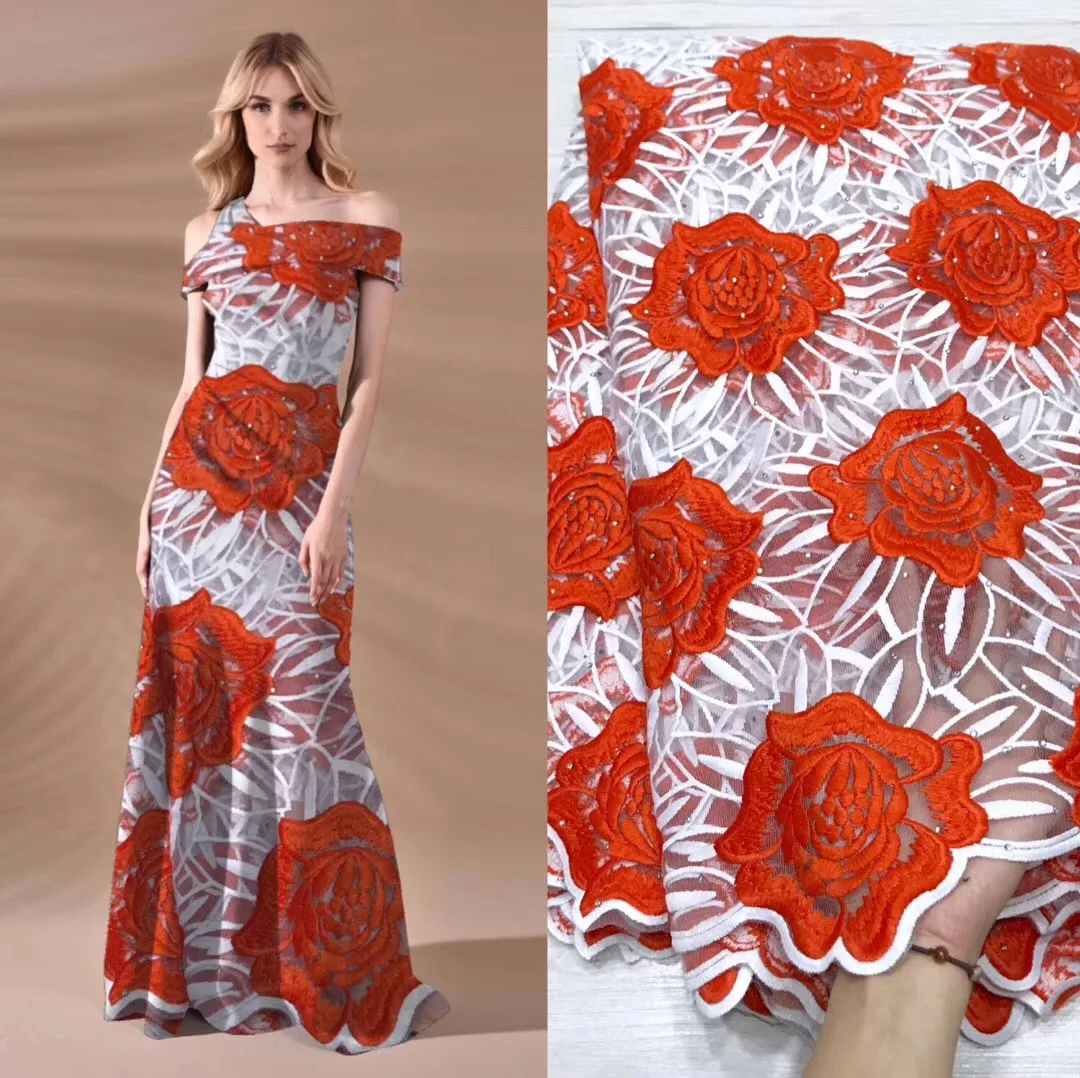 2019 африканская кружевная ткань вышитые в нигерийском стиле гипюр французское