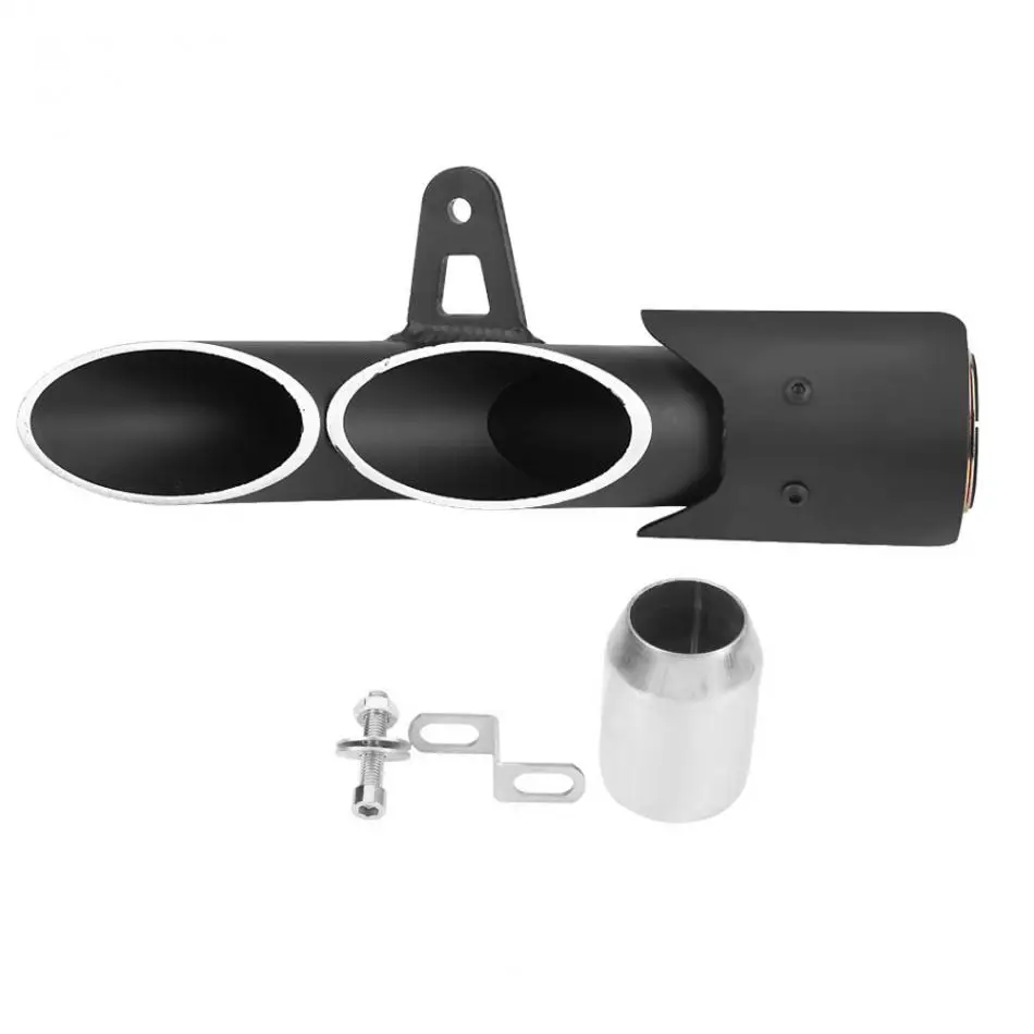 Наконечник Выхлопной Трубы для мотоцикла с двумя выходами глушитель наконечник