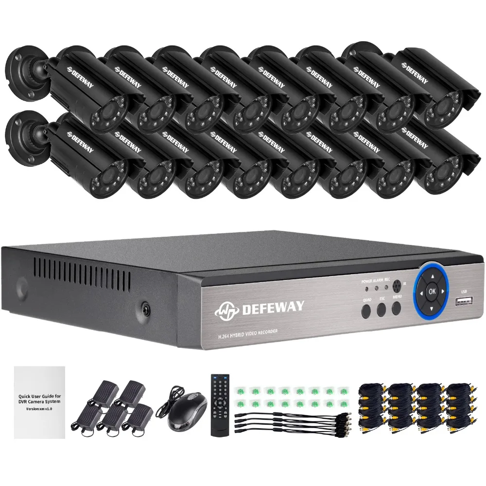 DEFEWAY 1200TVL 720P HD на открытом воздухе камера видеонаблюдения системы безопасности