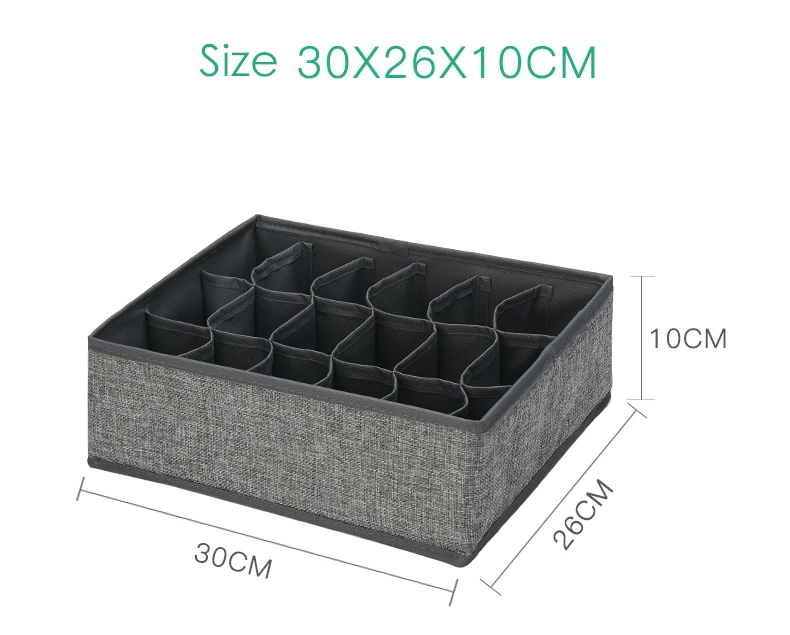 Качественный хлопковый набор для хранения ящиков 30*26*10 см нижнее белье чулки для хранения лифчиков Organizadores прочные для гардероба коробка для хранения