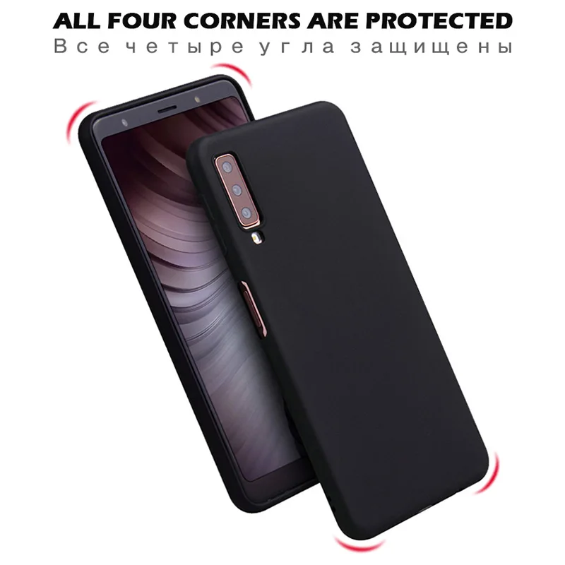 Однотонная одежда Желейный чехол для samsung A7 A6 A8 плюс матовый мягкий чехол из ТПУ с узором для J2 J4 J6 плюс A3 A5 A7 J3 J5 чехол s