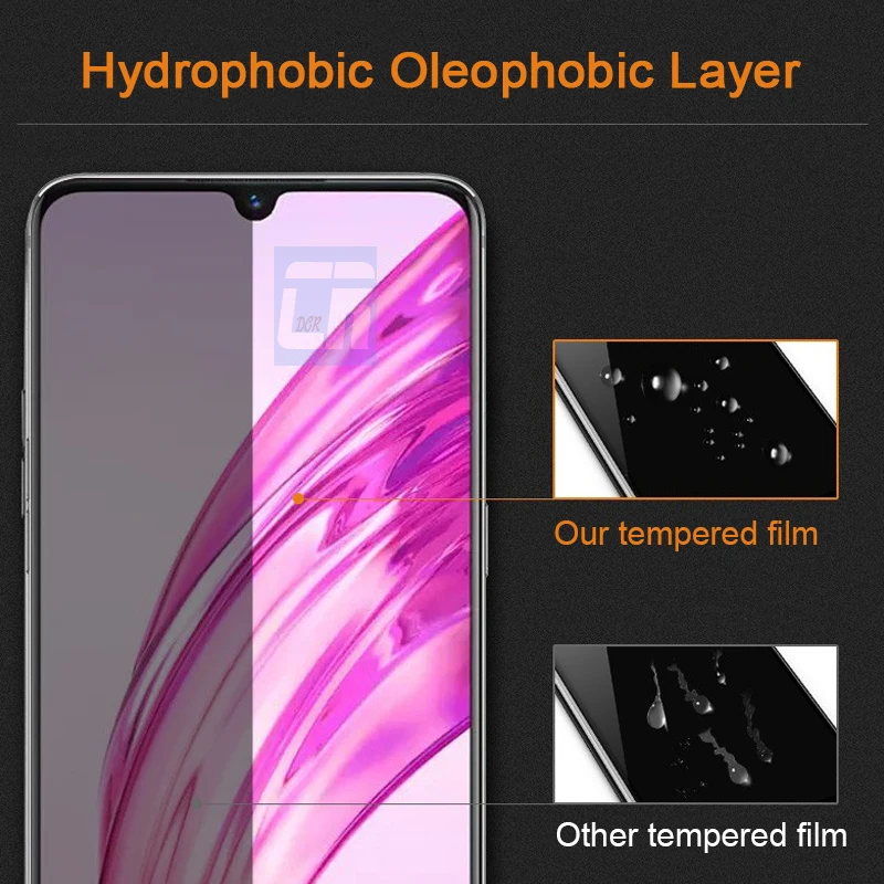 Анти-шпион закаленное Стекло для samsung Galaxy A50S A30 A10 A80 A20 M10 M20 S10E J4 J6 A6 A8 защиты конфиденциальности Экран протектор