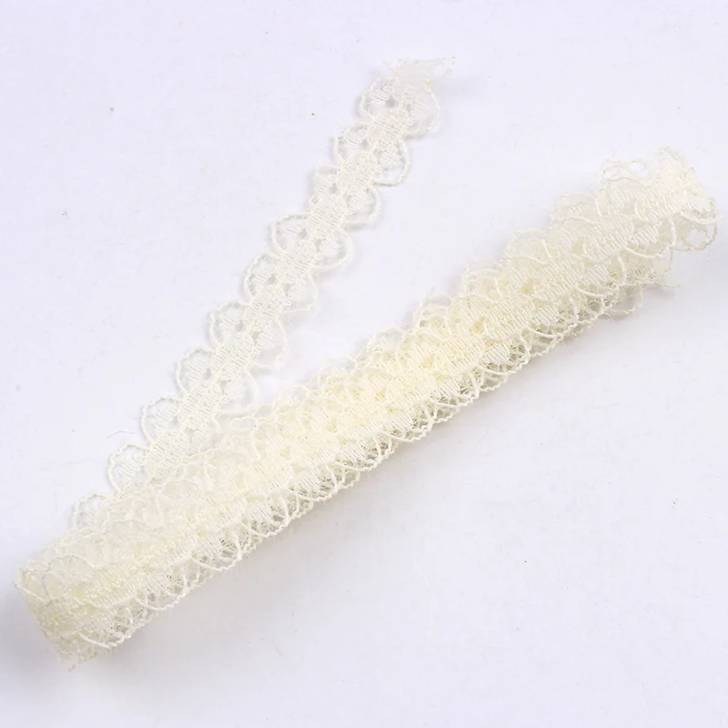 15 мм бежевое кружево украшение лентами DIY аксессуары для шитья одежды 5 ярдов/лот -