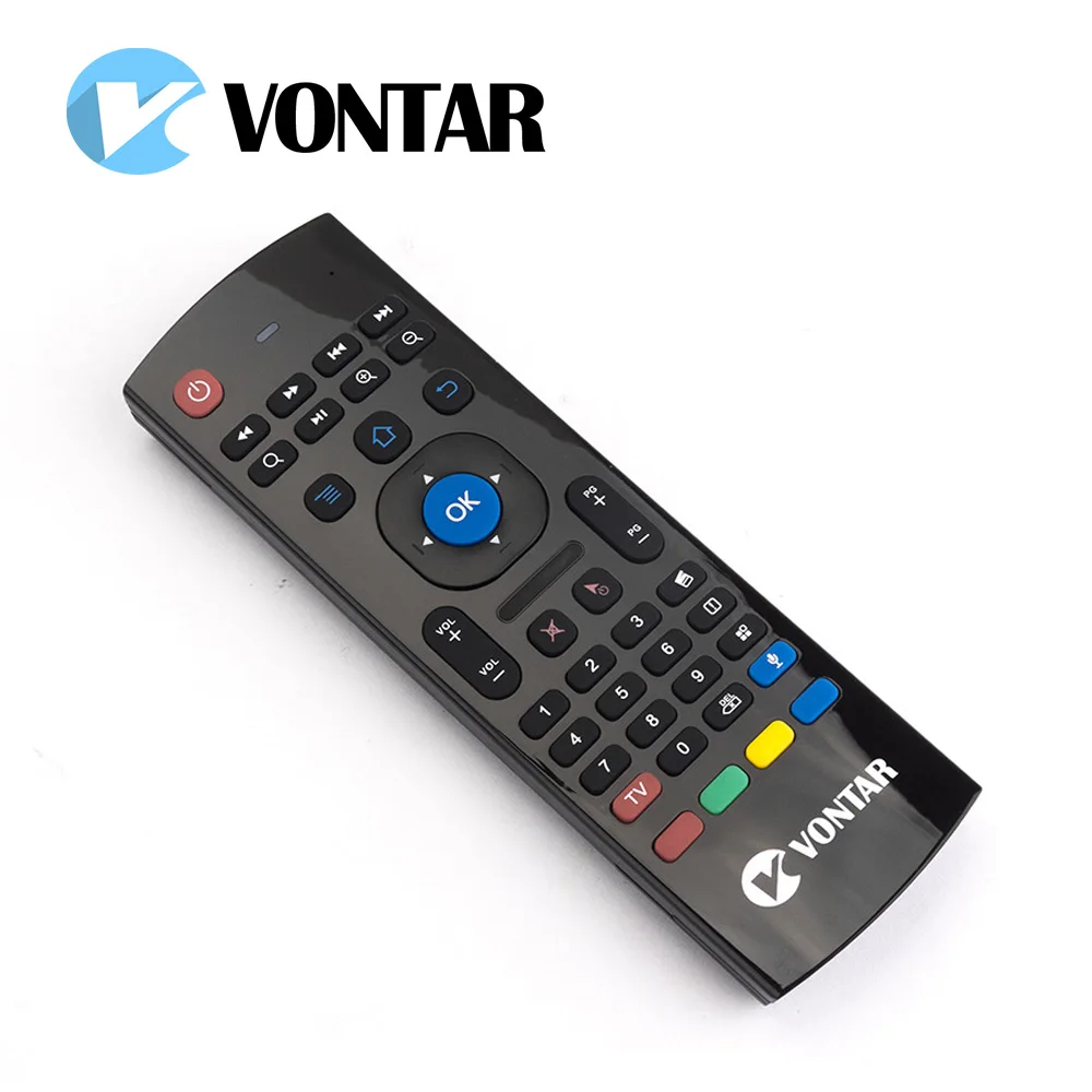 10 шт. беспроводная клавиатура VONTAR MX3 2 4 GHz Air Mouse с пультом дистанционного
