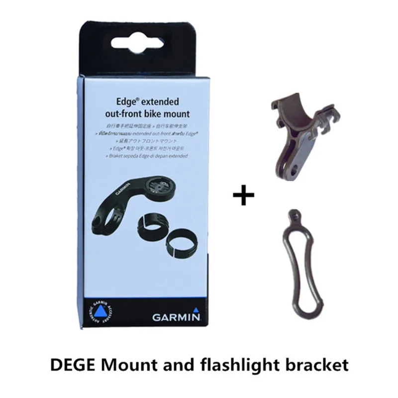 and flashlight Garmin крепление для велосипедов компьютер край 200 500 800 510 810 шоссейный велосипед держатель Руль велокомпьютер bryton Rider 310 330 530 коробка - Цвет: and flashlight