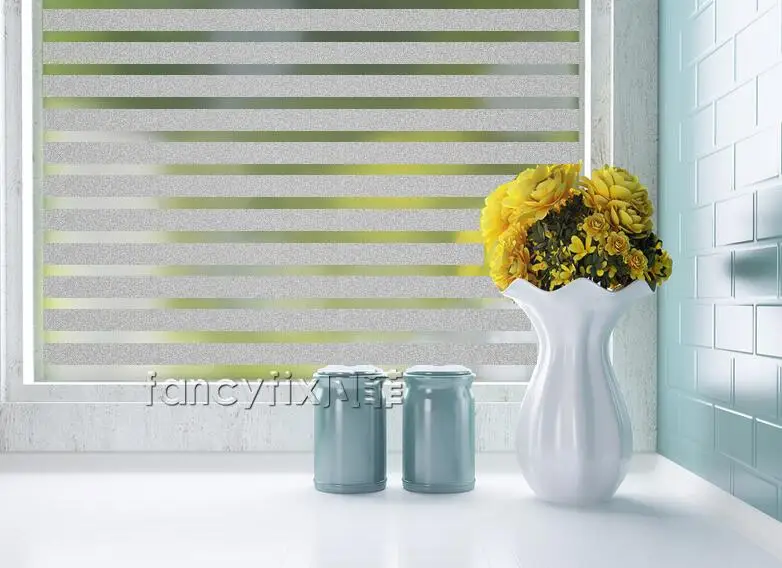 Чистый скраб тонкая пленка на окно наклейки для ванной комнаты без клея