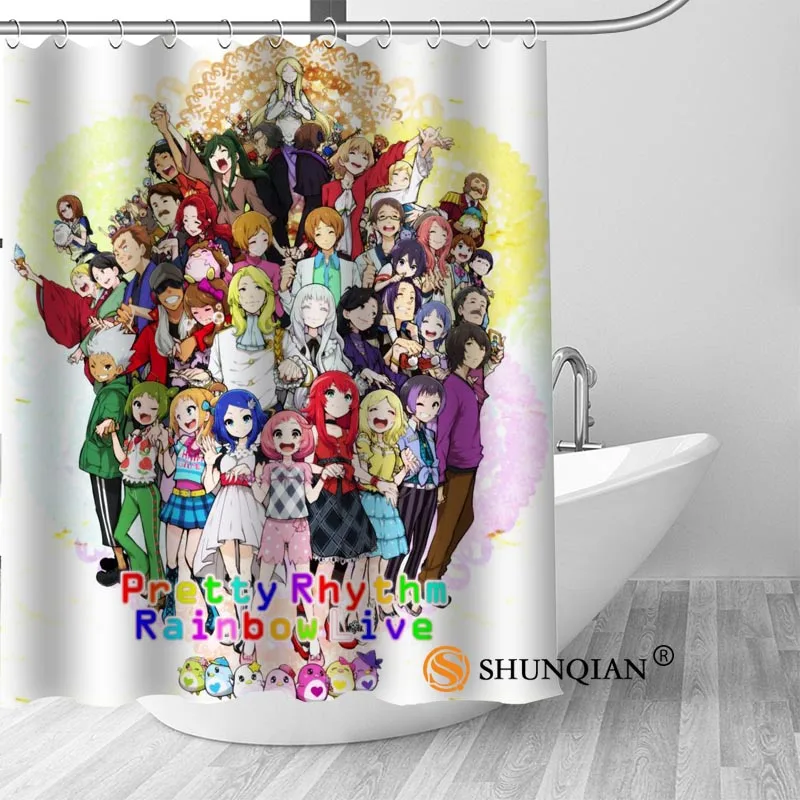 Новинка PriPara аниме занавеска для душа украшения для ванной комнаты для дома водонепроницаемая ткань Шторки для ванной занавес A18.1.3 - Цвет: 13