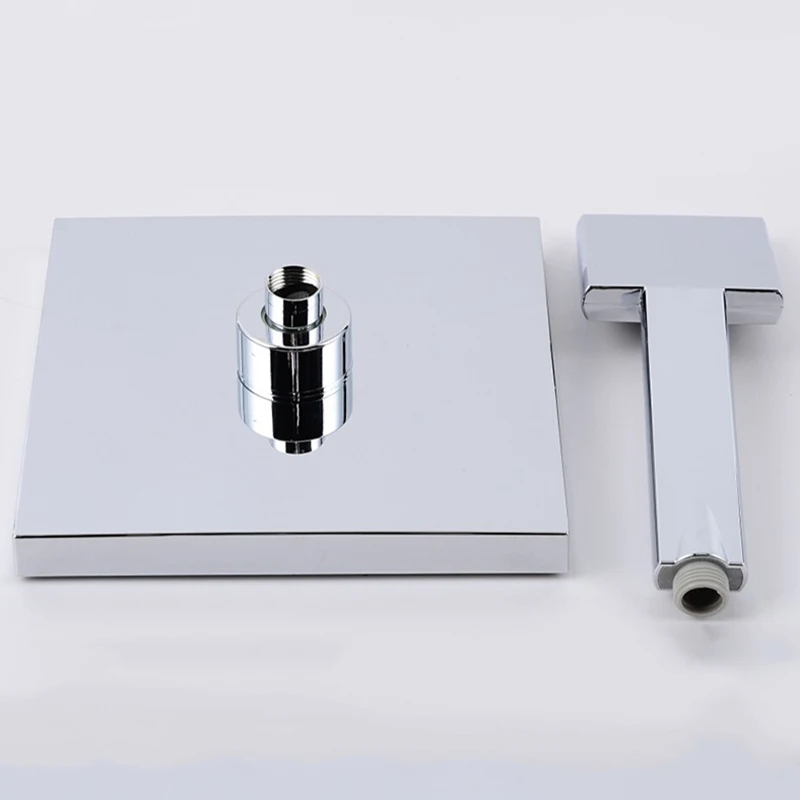 Скрытый душевой набор настенный смеситель для душа 8 дюймов (20 см) квадратная