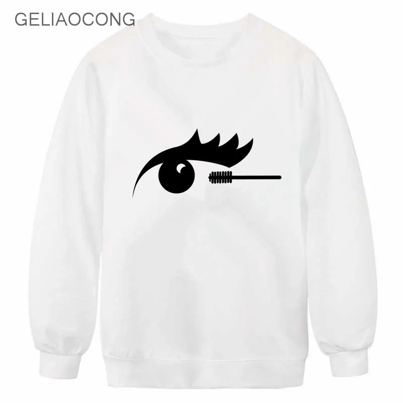 Geliaocong 2017 Губная помада яркие оленей пейзаж Птица Женщины кофты sudaderas Harajuku moletom