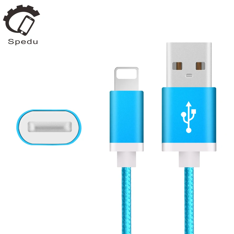 SPEDU мобильный телефон кабели Нейлон Плетеный Провод Металлический Штекер usb