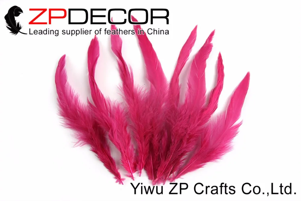 ZPDECOR 200 шт./лот 15-20 см (6-8 дюймов) ручной выбор красивый ярко-розовый окрашенные