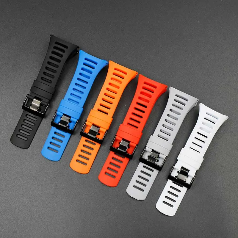 Rubber strap men's pin buckle watch accessories for SUUNTO Ambit1 2R 2S 3s sports waterproof silicone strap women Bracelet