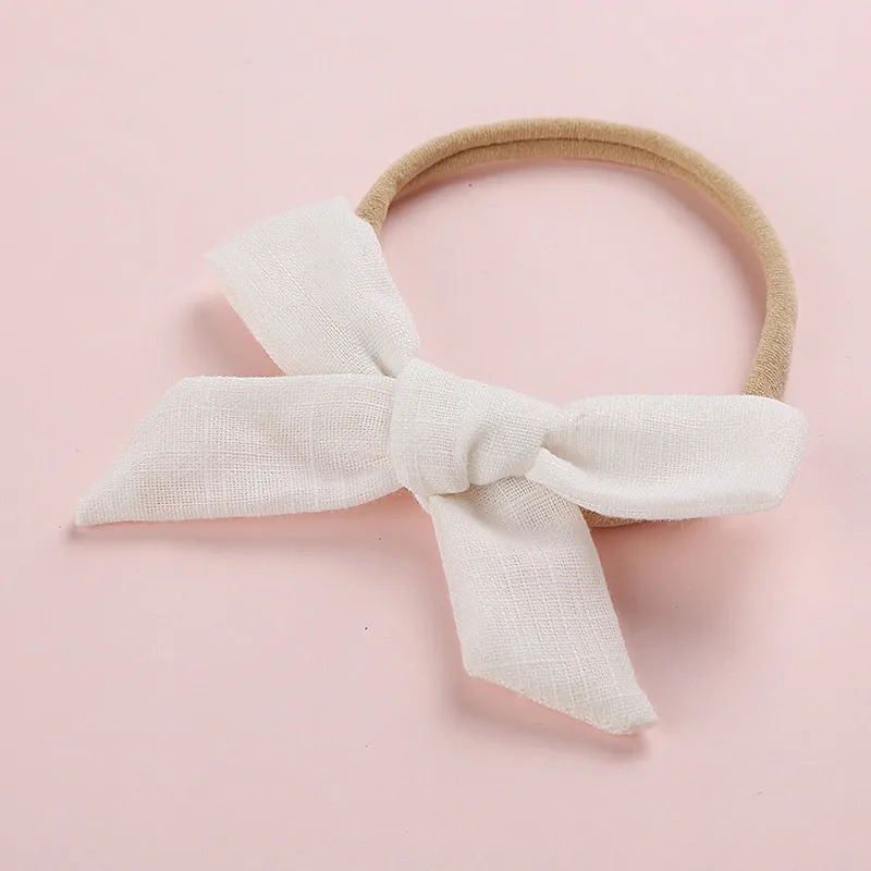 50pcs Bulk Price Girls Bows Nylon Headbands Super Soft Traceless Cotton Head Bands For Baby Hair Wraps Kids Adult | Детская одежда и