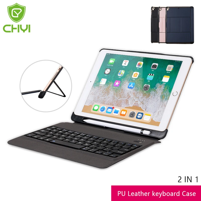 Кожаный чехол с клавиатурой для iPad Air Air2 Pro 9 7 дюйма 3 цвета подсветка беспроводной