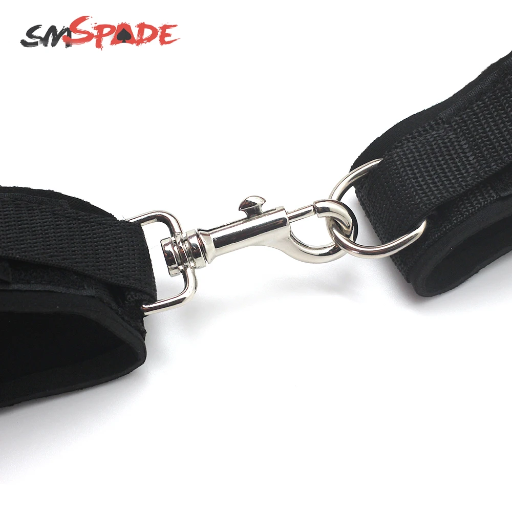 Черные нейлоновые наручные бандажные браслеты SMSPADE секс игрушки для взрослых