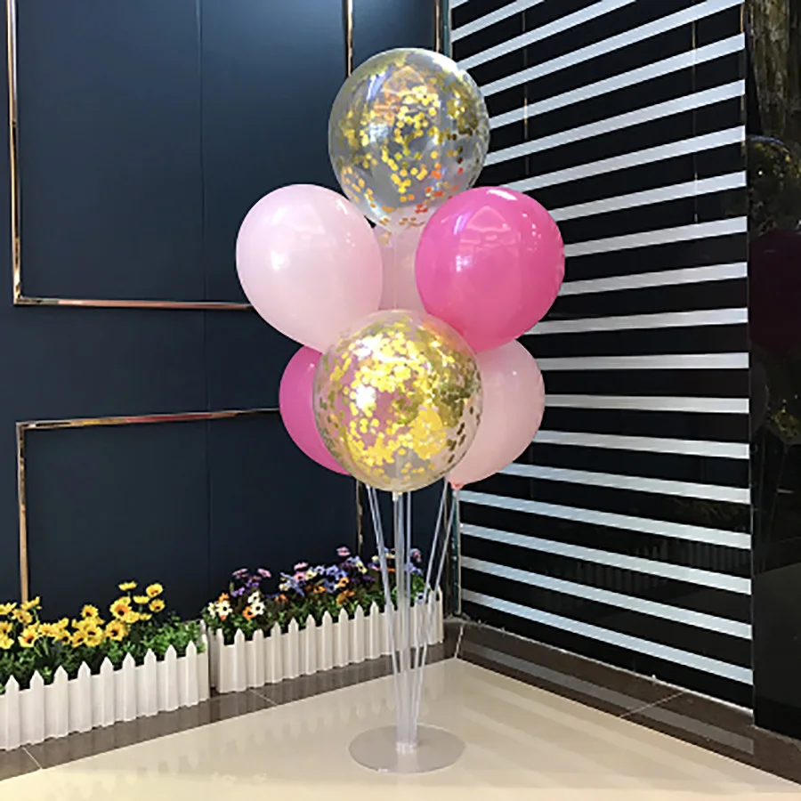 7pcs/lot Pink Latex Confetti Balloons Wedding&ampEngagement First Birthday Party Decorations Kids Ballon Decoration Anniversaire | Дом и сад
