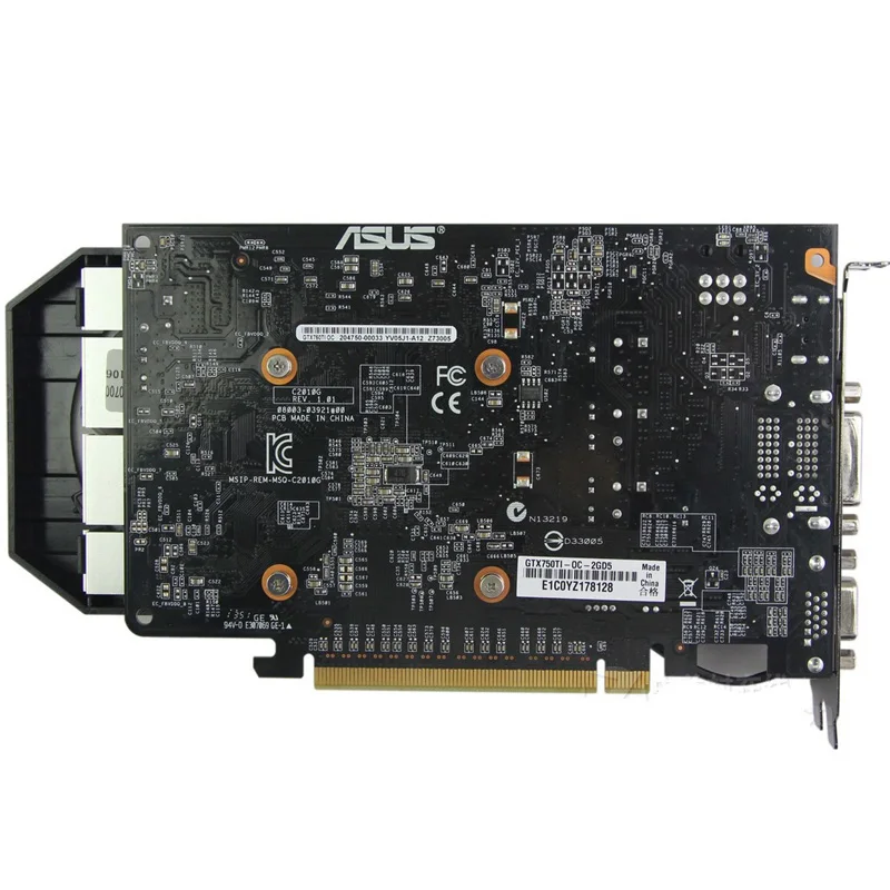 Видеокарта ASUS, оригинальная Видеокарта GTX 750Ti, 2 Гб, 128 бит, GDDR5, видеокарты для nVIDIA Geforce GTX750Ti, Hdmi, Dvi, б/у, VGA карты в продаже
