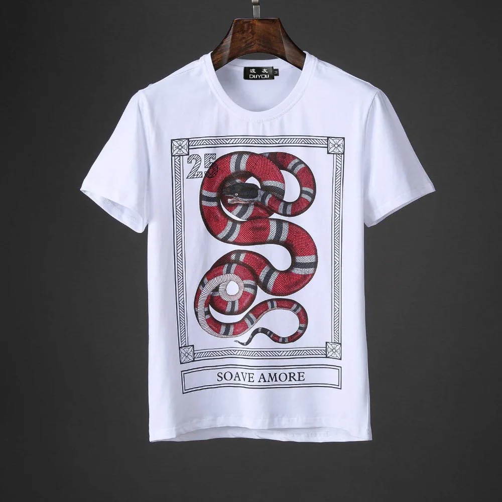 Новинка 2019 Мужская футболка брендовая одежда модная мужская высокого качества