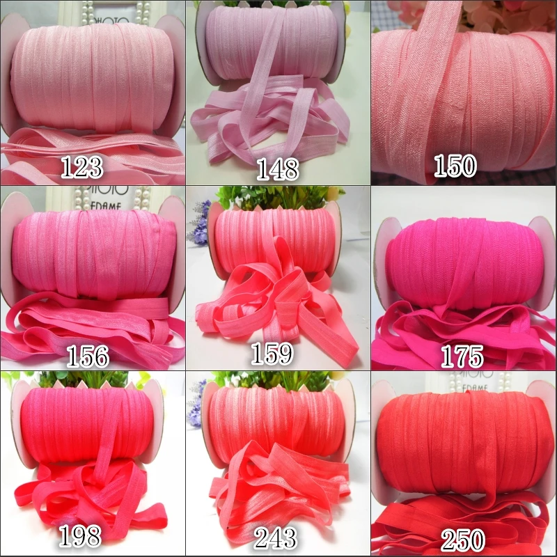 Лента эластичная однотонная с бантом 5/8 дюйма 16 мм 49 цветов|elastic ribbon|ribbon handmadefold over