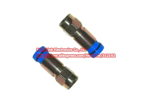 Бесплатная доставка/100 шт. коаксиальный компрессионный кабель RG6 F Коннектор