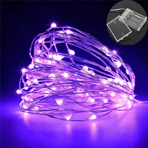 2 м3 м4 м5 м медная проволока светодиодная Рождественская гирлянда для рождественской вечеринки, свадьбы, внутреннего освещения, новогоднего украшения