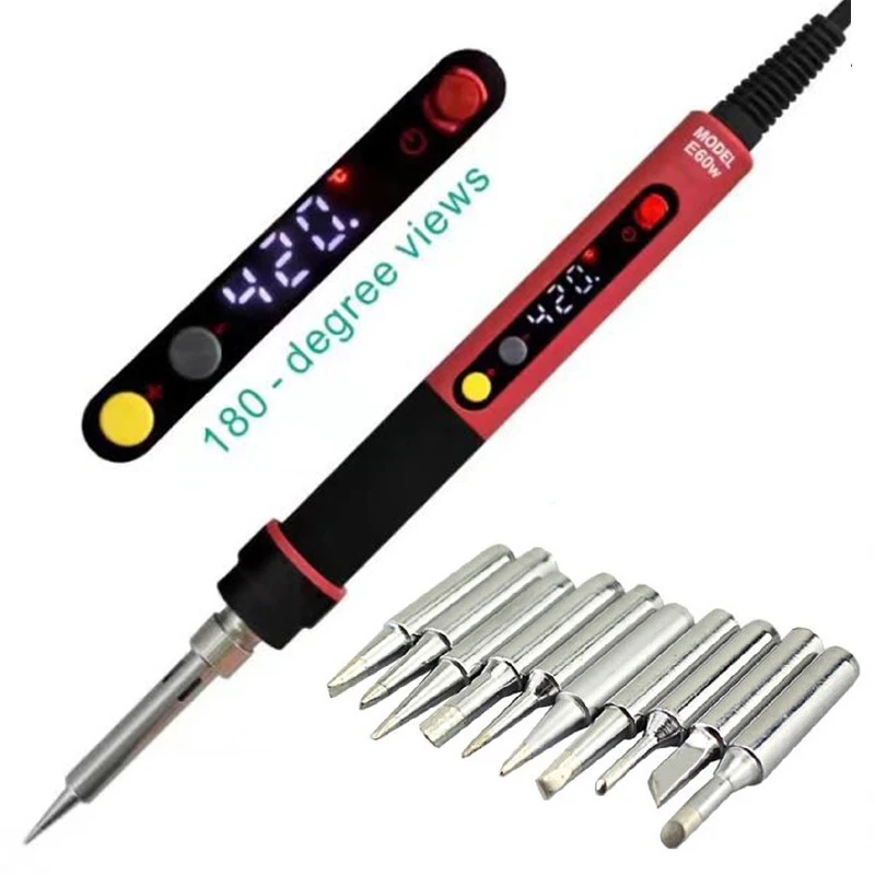 Цифровой светодиодный регулируемый Электрический паяльник CXG E90wT/E110wT с