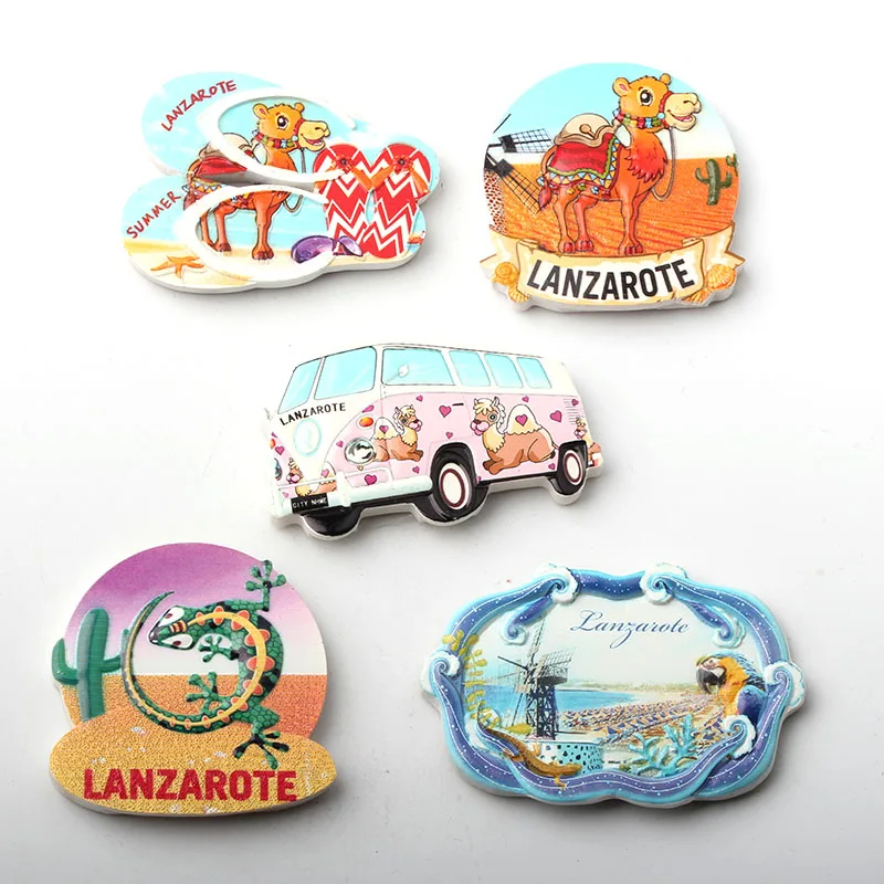 Магнитные 3d-магниты для холодильника Lanzarote верблюжья ящерица креативные