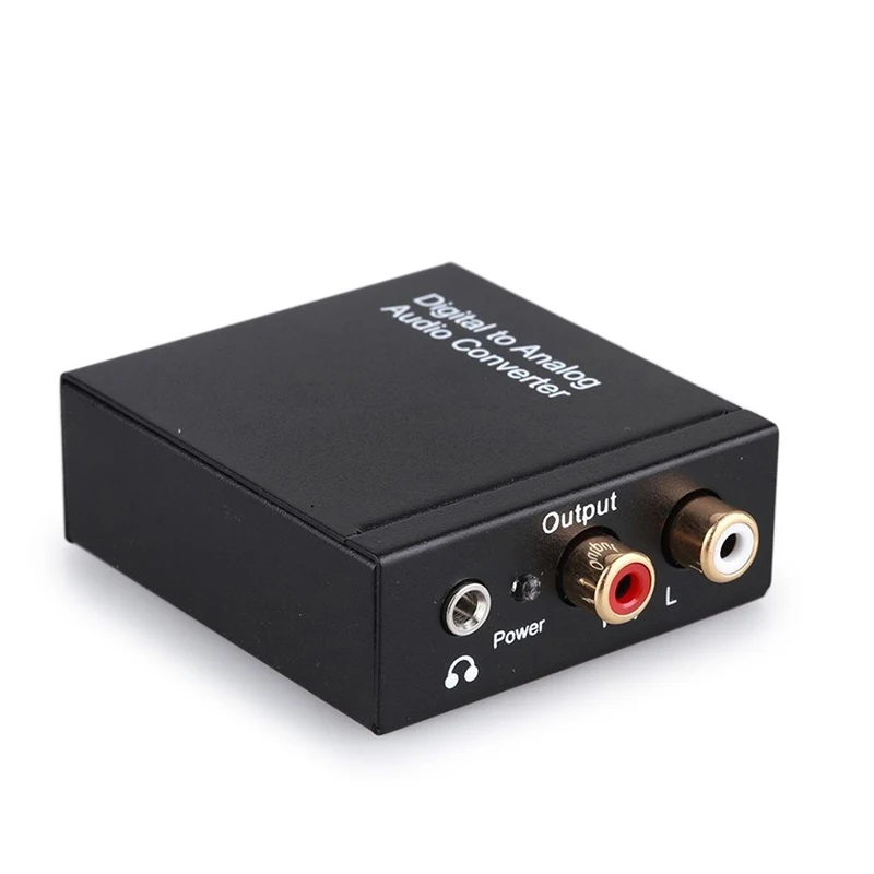Цифровой коаксиальный Toslink оптический аналоговый L/R RCA аудио конвертер адаптер 3 5