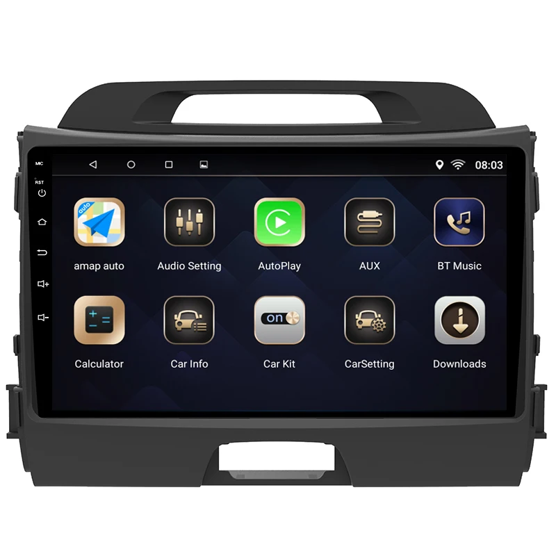 Android 7 1 1din автомобильный DVD мультимедийный плеер авторадио для KIA Sportage 2011 2015 GPS