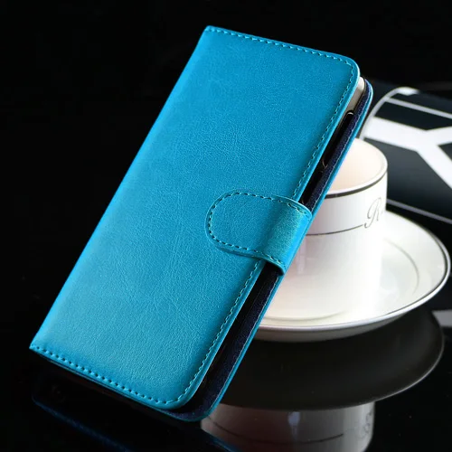 BLUE Винтажный флип-чехол, роскошный чехол из искусственной кожи для SANTIN N1, милый крутой мультяшный кошелек, чехол - Цвет: BLUE