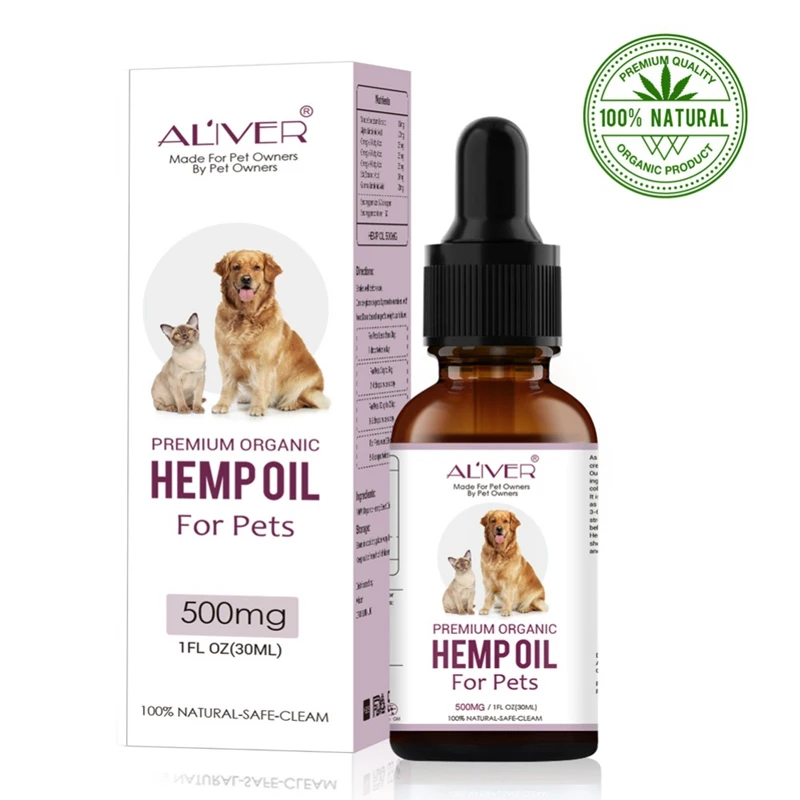 30 мл Arganic Pet конопляное масло для собак натуральные травы для ухода за домашними животными масло тревога облегчение боли суставы бедра Strengtheens устойчивость