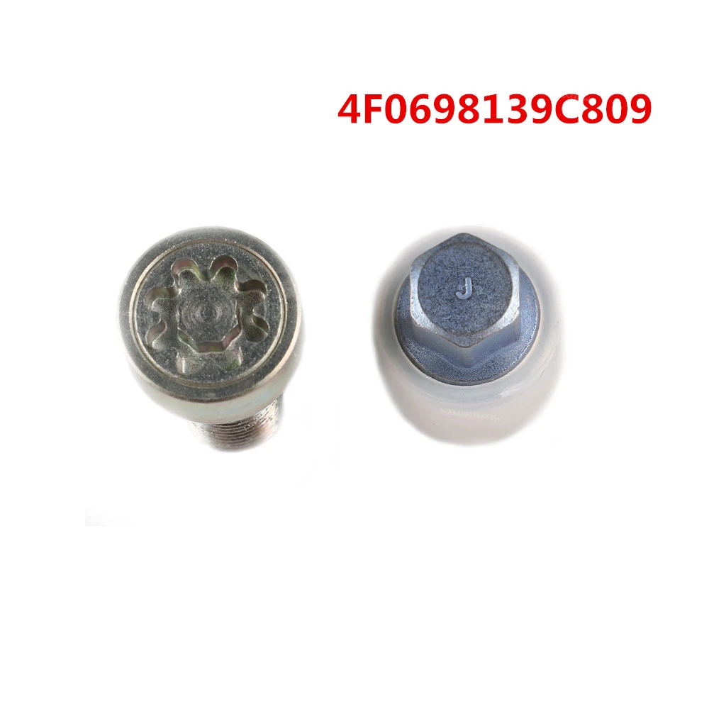 4F0698139C809 802 до 804#807 до 810 4F0698139C штамп "B C D G H J L" для Audi A3 A4 A6 для Skoda x2 колесный замок болт для замка и ключ код инструмента - Цвет: 4F0698139C809
