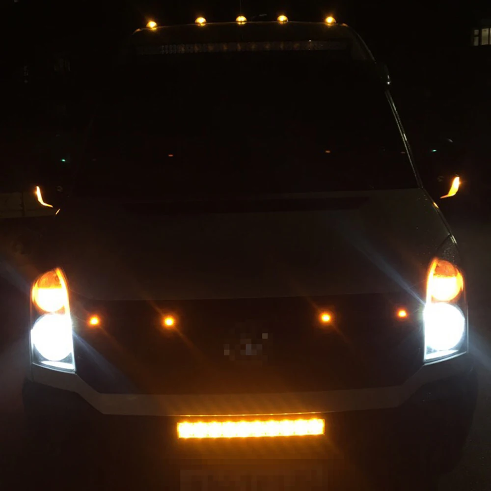 4 шт. для Ford Raptor Style 3000K Янтарный светодиодный осветительный набор Chevy Dodge GMC Truck или